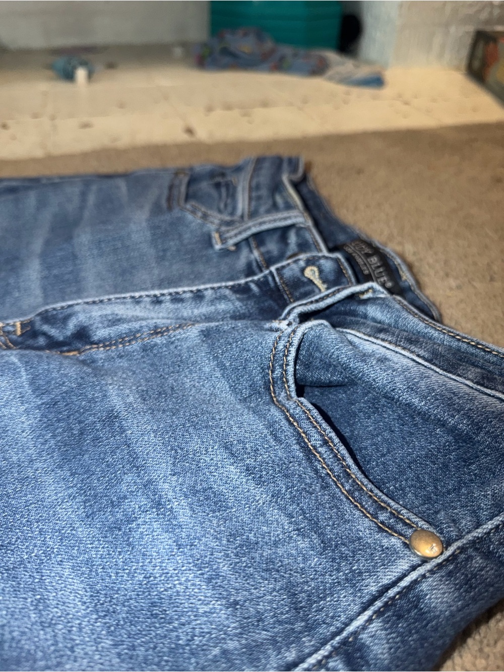 Judy Blue Dark Blue Wide Leg Jeans - Picture 4 of 11